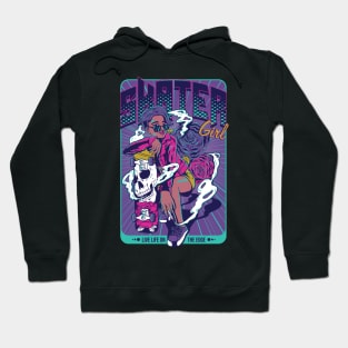 Skater Girl - Live Life on the Edge Hoodie